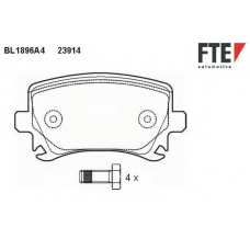 BL1896A4 FTE Комплект тормозных колодок, дисковый тормоз