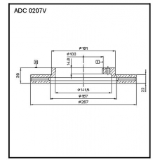 ADC 0207V Allied Nippon Гидравлические цилиндры