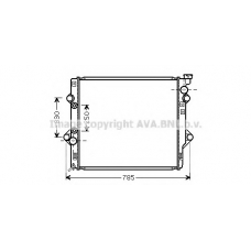 TO2644 AVA Радиатор, охлаждение двигателя