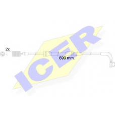 610479 E C ICER Сигнализатор, износ тормозных колодок