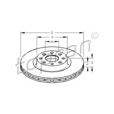 207 628 TOPRAN Тормозной диск