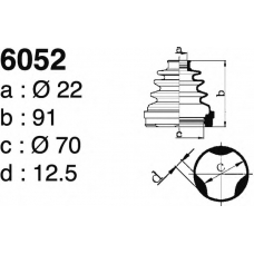 6052 DEPA Комплект пылника, приводной вал