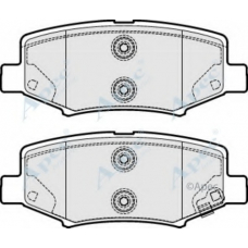 PAD1687 APEC Комплект тормозных колодок, дисковый тормоз