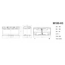 M100-H3 AC Delco Стартерная аккумуляторная батарея