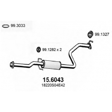 15.6043 ASSO Средний глушитель выхлопных газов