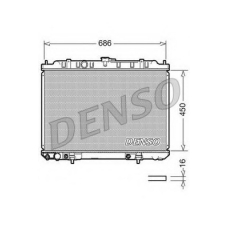 DRM46008 DENSO Радиатор, охлаждение двигателя