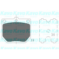 KBP-6569 KAVO PARTS Комплект тормозных колодок, дисковый тормоз