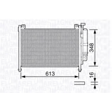 350203666000 MAGNETI MARELLI Конденсатор, кондиционер