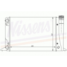 60340 NISSENS Радиатор, охлаждение двигателя