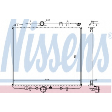 63695 NISSENS Радиатор, охлаждение двигателя