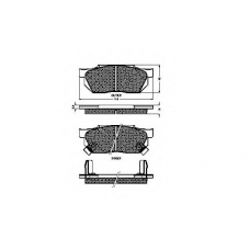 30194 SPIDAN Комплект тормозных колодок, дисковый тормоз