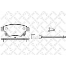 1263 002L-SX STELLOX Комплект тормозных колодок, дисковый тормоз