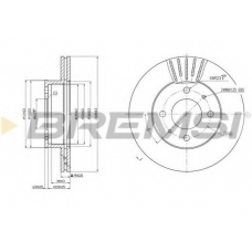 DBB632V BREMSI Тормозной диск