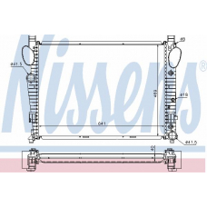 62547 NISSENS Радиатор, охлаждение двигателя