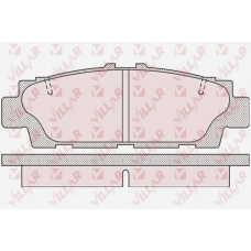 626.0943 VILLAR Комплект тормозных колодок, дисковый тормоз