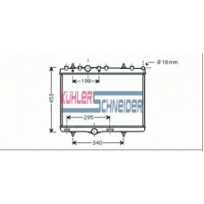 1500511 KUHLER SCHNEIDER Радиатор, охлаждение двигател