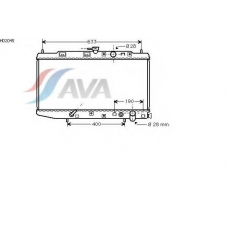 HD2045 AVA Радиатор, охлаждение двигателя
