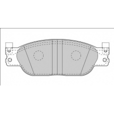FD7534A NECTO Комплект тормозных колодок, дисковый тормоз