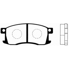 J PA-412AF JAPANPARTS Комплект тормозных колодок, дисковый тормоз