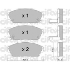 822-225-0 CIFAM Комплект тормозных колодок, дисковый тормоз