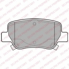 LP2206 DELPHI Комплект тормозных колодок, дисковый тормоз