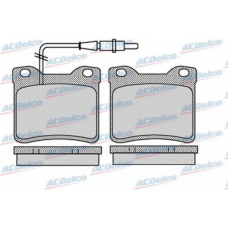 AC0581134D AC Delco Комплект тормозных колодок, дисковый тормоз