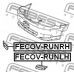 FECOV-RUNLH FEBEST Покрышка, противотуманная фара