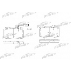 PBP1426 PATRON Комплект тормозных колодок, дисковый тормоз