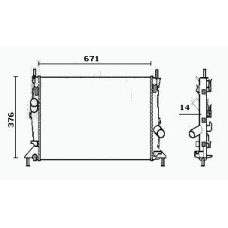 RM0585 EQUAL QUALITY Радиатор, охлаждение двигателя