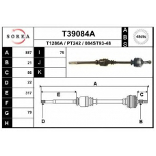 T39084A EAI Приводной вал