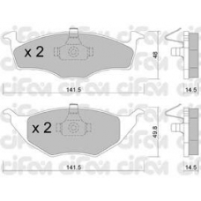 822-345-0 CIFAM Комплект тормозных колодок, дисковый тормоз