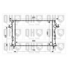 QER2608 QUINTON HAZELL Радиатор, охлаждение двигателя
