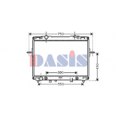 510059N AKS DASIS Радиатор, охлаждение двигателя