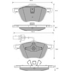 601781 ROULUNDS Комплект тормозных колодок, дисковый тормоз