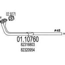 01.10760 MTS Труба выхлопного газа