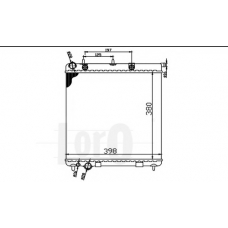 009-017-0046 LORO Радиатор, охлаждение двигателя