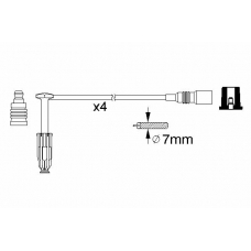 0 986 356 352 BOSCH Комплект проводов зажигания