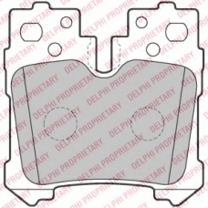LP2214 DELPHI Комплект тормозных колодок, дисковый тормоз