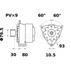 MG 503 MAHLE Генератор