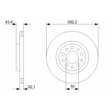 0 986 479 326 BOSCH Тормозной диск