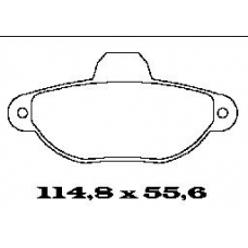 BL1319A1 FTE Комплект тормозных колодок, дисковый тормоз