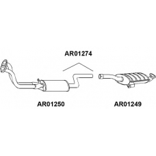 AR01274 VENEPORTE Предглушитель выхлопных газов