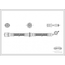 19030489 CORTECO Тормозной шланг