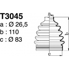 T3045 DEPA Комплект пылника, приводной вал