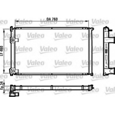 732063 VALEO Радиатор, охлаждение двигателя