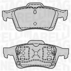 363916060569 MAGNETI MARELLI Комплект тормозных колодок, дисковый тормоз