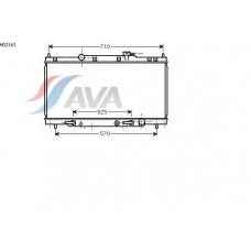 HD2163 AVA Радиатор, охлаждение двигателя