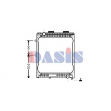 260140N AKS DASIS Радиатор, охлаждение двигателя