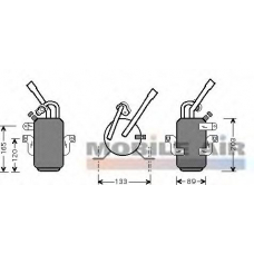1800D311 VAN WEZEL Осушитель, кондиционер