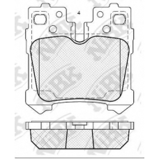 PN1844 NiBK Комплект тормозных колодок, дисковый тормоз